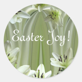 Lelie compositie ronde sticker