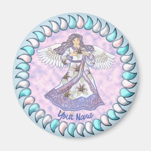 lelie engel  magneet (Voorkant)