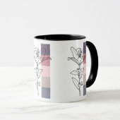 Lelie met kleurenpalet mok (Voorkant rechts)