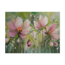 Lelie op gele groene achtergrond