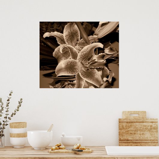 lelie poster (Keuken)