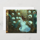 Lelie-van-dalenfee Fantasybos  Briefkaart (Voorkant / Achterkant)