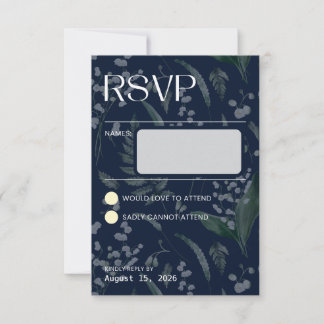 Lelie van de vallei - Blauwe Collatie RSVP Kaartje