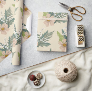 Lelie van de vallei bloementuin cadeaupapier