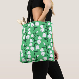 Lelie van de Vallei in Emerald Color Canvas tas