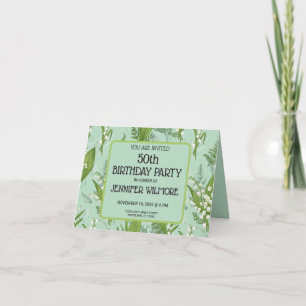 Lelie van de vallei met varens Sage Green Custom