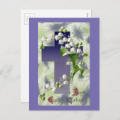 Lelie van de Vallei Paaskruis Feestdagenkaart (Voorkant / Achterkant)