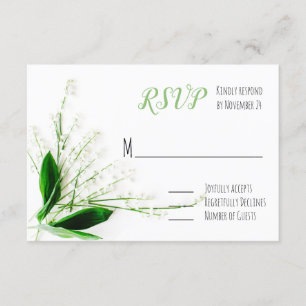 lelie van het dal Wedding RSVP