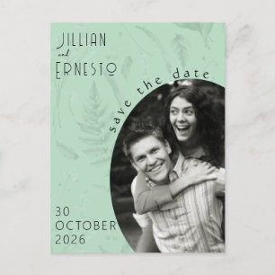 Lelie van het dal    Zachte groene foto save the d Briefkaart