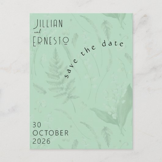 Lelie van het dal || Zachte groene foto save the d Briefkaart (Voorkant)