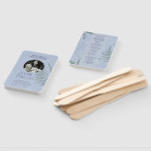 Lelie van Vallei | Lichtblauw met fotoprogramma Handwaaier (Niet-gemonteerd)