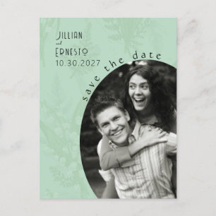 Lelie van Vallei Sage Green Sla de datum op Briefkaart