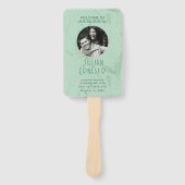 Lelie van Vallei | Zacht groen Photo DK groen lett Handwaaier (Voorkant)