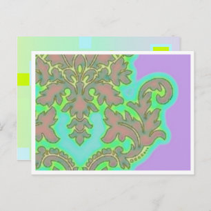 Leliebloem met rand Briefkaart