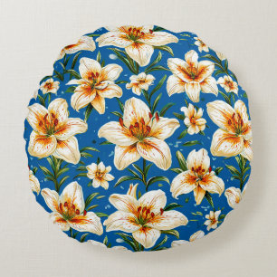 Leliebloemen Rond Kussen