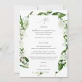 Leliemenukaart Kaart (Voorkant)