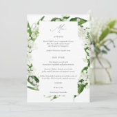 Leliemenukaart Kaart (Staand voorkant)