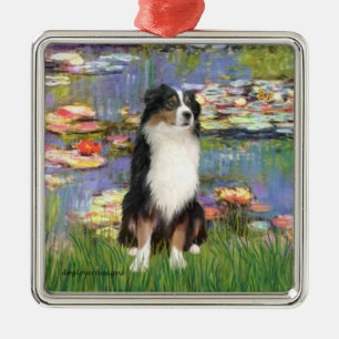 Lelies 2 - Tri Australian Shepherd Metalen Ornament