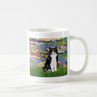 Lelies 2 - Zwart-witte kat Koffiemok
