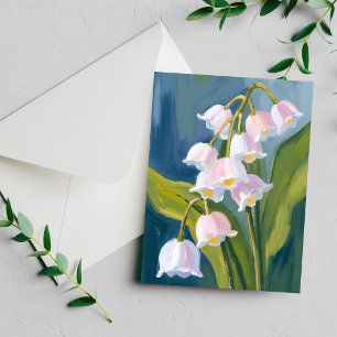 Lelietje-van-dalen Bloem Waterverf Schilderkaart