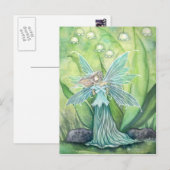 Lelietje-van-dalen bloemenfee ansichtkaart briefkaart (Voorkant / Achterkant)