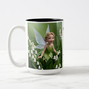 Lelietje-van-dalen Bloemenfee Tweekleurige Koffiemok