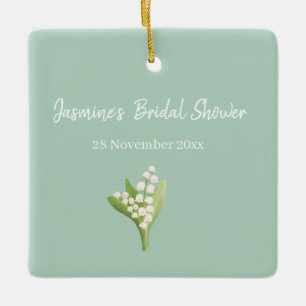 Lelietje-van-dalen Bruidsdouche Boeket Keramisch Ornament