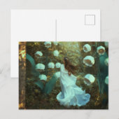 Lelietje-van-dalen fee fantasie bos  briefkaart (Voorkant / Achterkant)