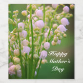 Lelietje-van-dalen gepersonaliseerd  wijnetiket wijn etiket (Enkel label)