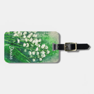 Lelietje-van-dalen gepersonaliseerde bagagelabel