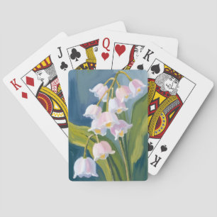 Lelietje-van-dalen Waterverfschildering bloem Pokerkaarten