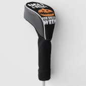Lelijk en klaar voor Halloween pompoen Golfheadcover (Schuin)