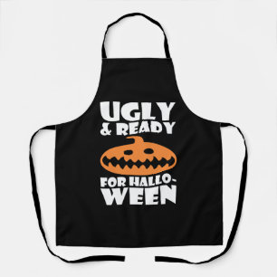 Lelijk en klaar voor Halloween pompoen Schort
