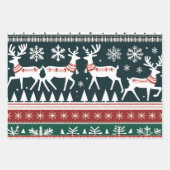 Lelijk kersttrui inpakpapier, rood & groen inpakpapier vel (Voorkant 3)