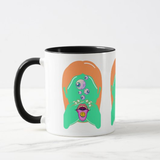 lelijk monster mok (Links)