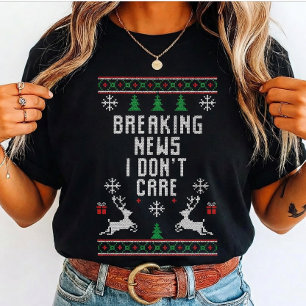 Lelijke Brekend nieuws, het interesseert me niet, Tri-Blend Shirt
