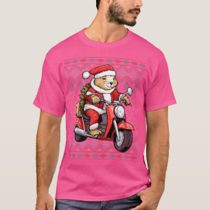 Lelijke Capybara Lover Xmas Santa Hat Capybara Chr T-shirt