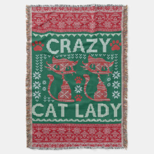 Lelijke Cat Lady Trui Deken Kerstcadeau