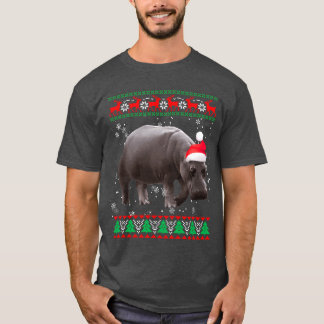 Lelijke Dieren Nijlpaard retro T-shirt
