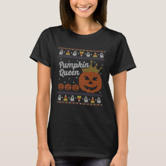 Lelijke Halloween Sweater Pompoen Queen T-shirt