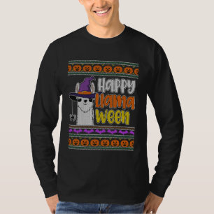 Lelijke Halloween-trui Stijl Llama Gelukkige Llam T-shirt