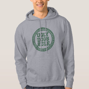 Lelijke Honden Regel groen logo Hoodie