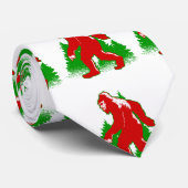lelijke kerst bigfoot yeti stropdas (Opgerold)