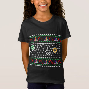 Lelijke kerst biljart zwembad X-Mas Sinterklaas Ni T-shirt