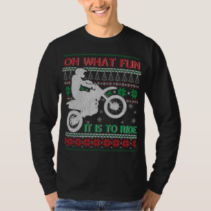 Lelijke kerst Dirt Bike trui stijl T-shirt
