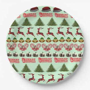 Lelijke Kerst: plezier in de kersttijd patroon, Papieren Bordje