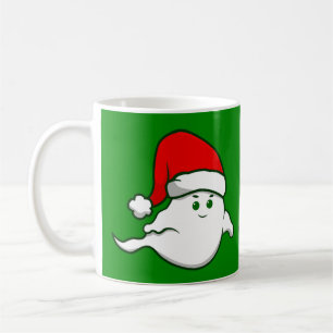 lelijke kerst spookachtig grof groen koffiemok