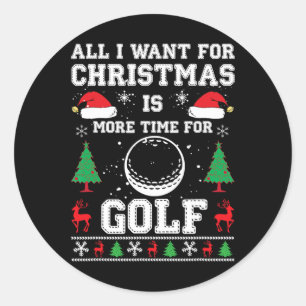 Lelijke Kerst T-Shirts Heren Droog Fit Golf Kerstm Ronde Sticker