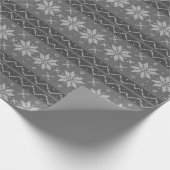 Lelijke kerst trui Scandinavisch gebreid gezellig Cadeaupapier (Hoek)