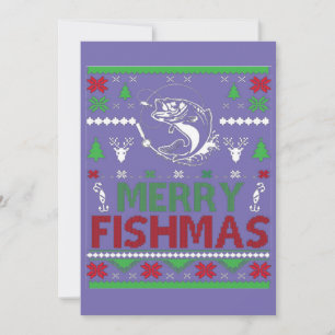 lelijke kerst vissen kaart